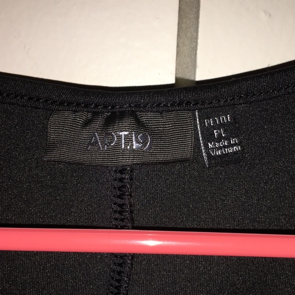 Apt.9 Black & White Mini Dress, Petite PE - Picture 5 of 5